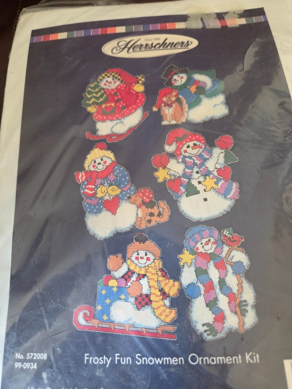 Christmas ornament cross stitch kit